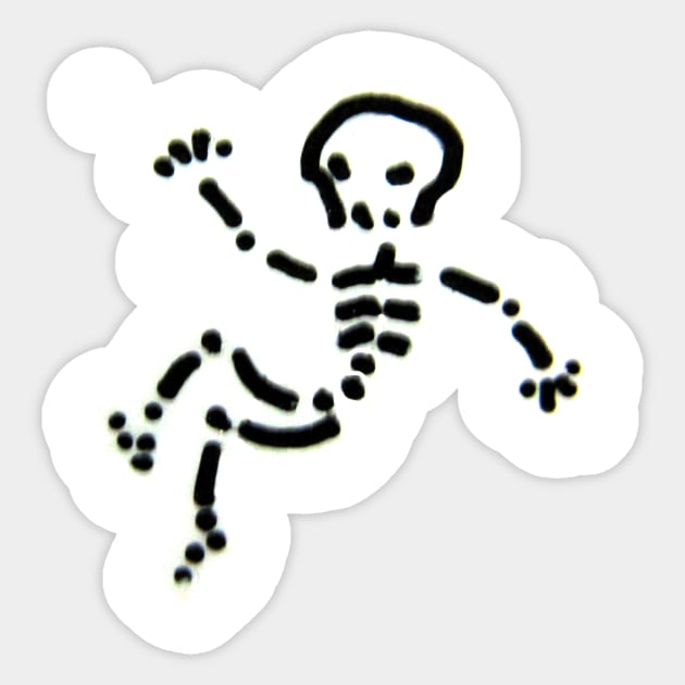 skeleton Sticker by TattooTshirt